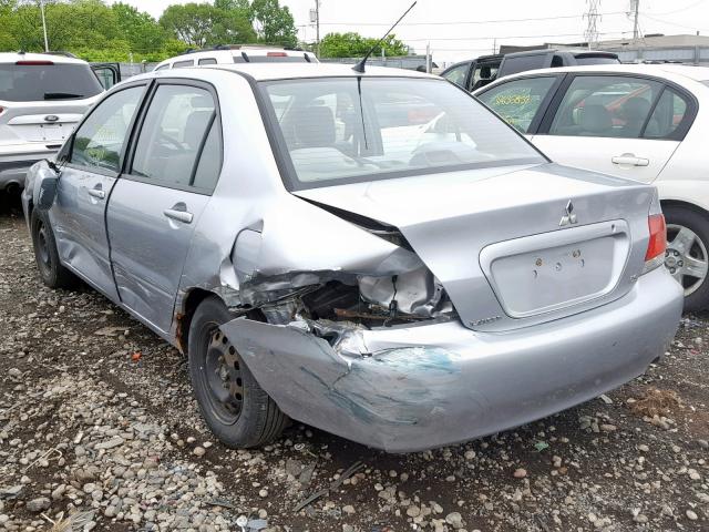 JA3AJ26E45U010769 - 2005 MITSUBISHI LANCER ES SILVER photo 3