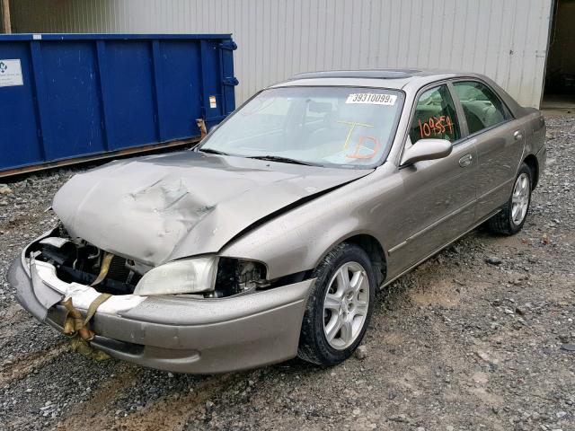 1YVGF22D3Y5172511 - 2000 MAZDA 626 ES BEIGE photo 2