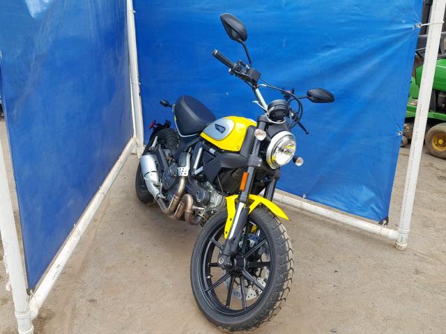 ML015ANM3GT010702 - 2016 DUCATI SCRAMBLER YELLOW photo 1