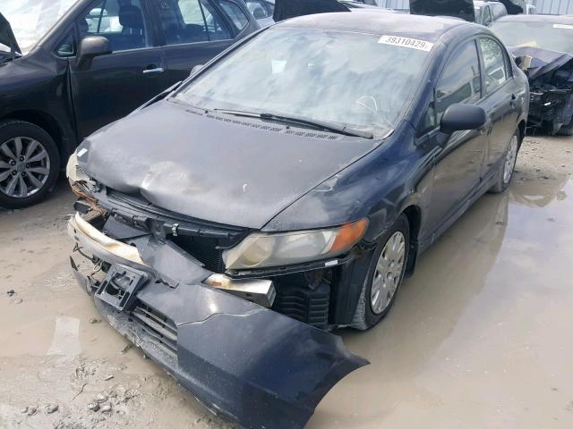 2HGFA16397H015490 - 2007 HONDA CIVIC DX BLACK photo 2