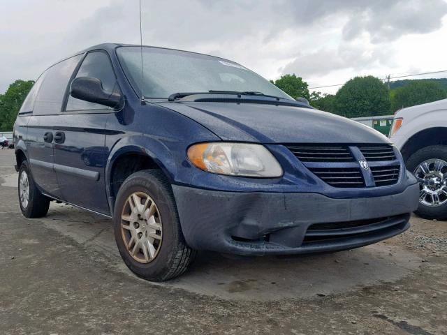 1D8GP25R85B322296 - 2005 DODGE CARAVAN SE BLUE photo 1