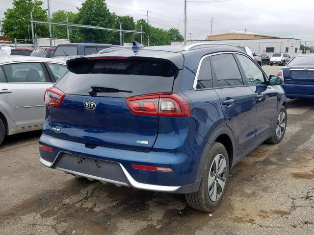 KNDCB3LC7J5205575 - 2018 KIA NIRO FE BLUE photo 4