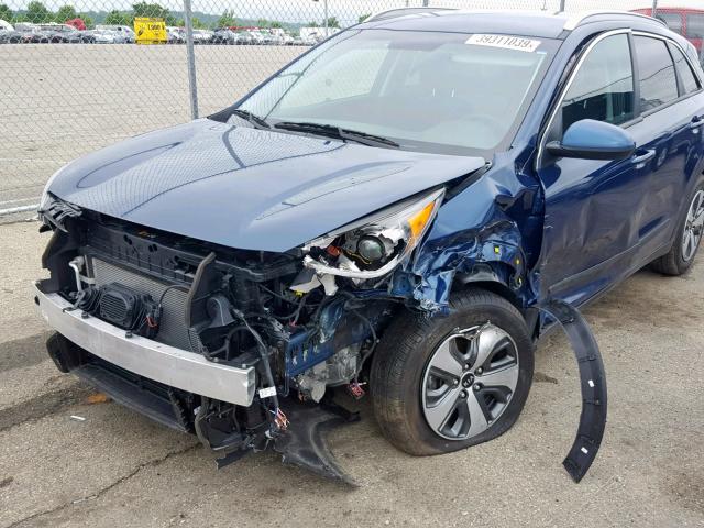 KNDCB3LC7J5205575 - 2018 KIA NIRO FE BLUE photo 9