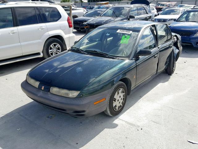 1G8ZH5286VZ392754 - 1997 SATURN SL1 GREEN photo 2