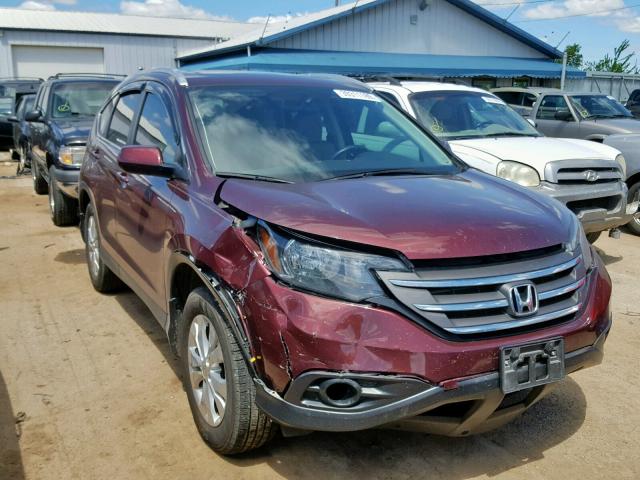 5J6RM4H73EL096985 - 2014 HONDA CR-V EXL MAROON photo 1