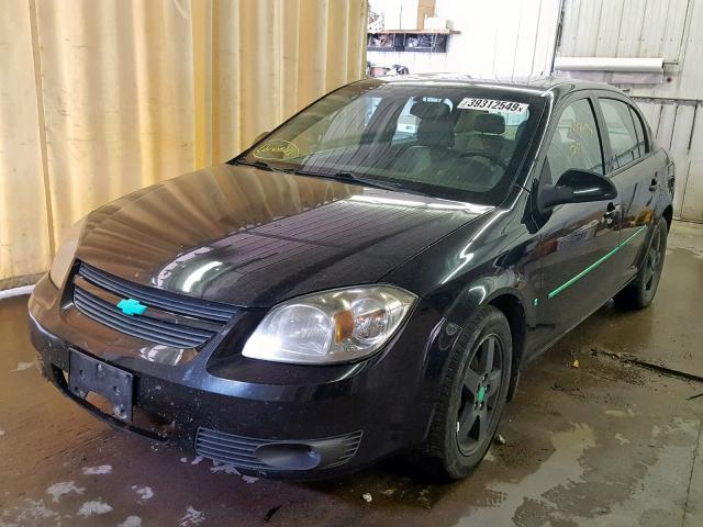 1G1AL58F187178108 - 2008 CHEVROLET COBALT LT BLACK photo 2