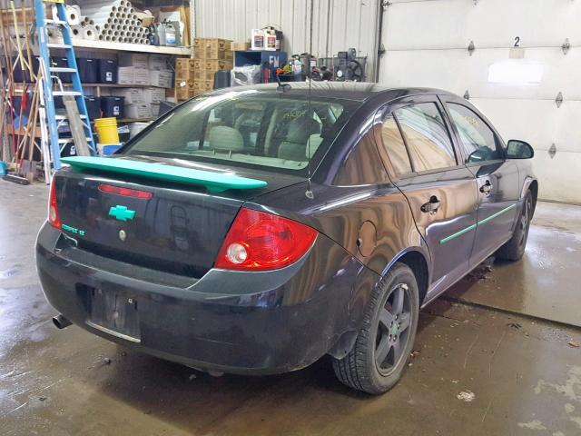 1G1AL58F187178108 - 2008 CHEVROLET COBALT LT BLACK photo 4