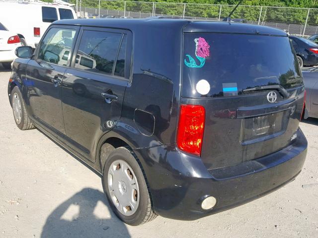 JTLKE50E681040628 - 2008 TOYOTA SCION XB 黑色 照片 3