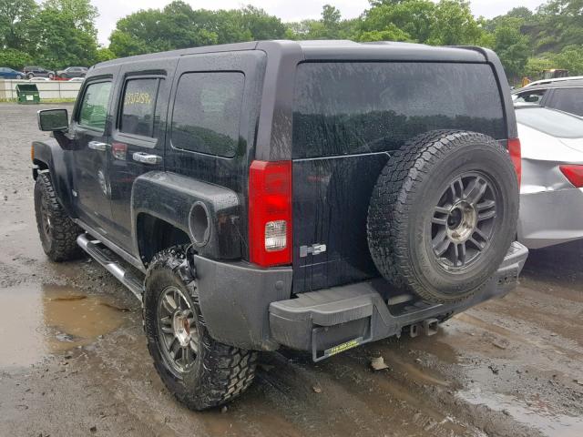 5GTDN136968250512 - 2006 HUMMER H3 BLACK photo 3