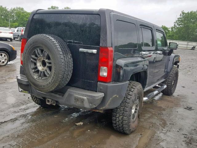 5GTDN136968250512 - 2006 HUMMER H3 BLACK photo 4