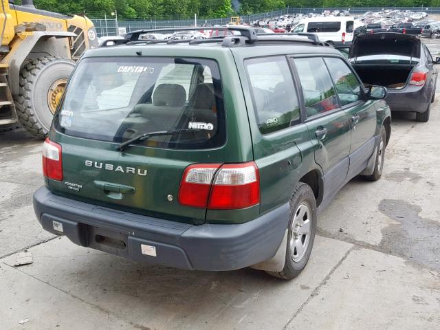 JF1SF63532H703796 - 2002 SUBARU FORESTER L GREEN photo 4