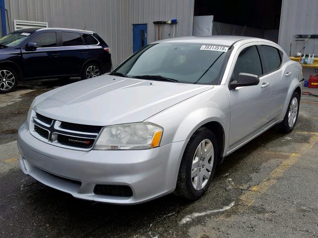 1B3BD4FB0BN541862 - 2011 DODGE AVENGER EX SILVER photo 2