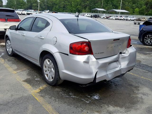 1B3BD4FB0BN541862 - 2011 DODGE AVENGER EX SILVER photo 3