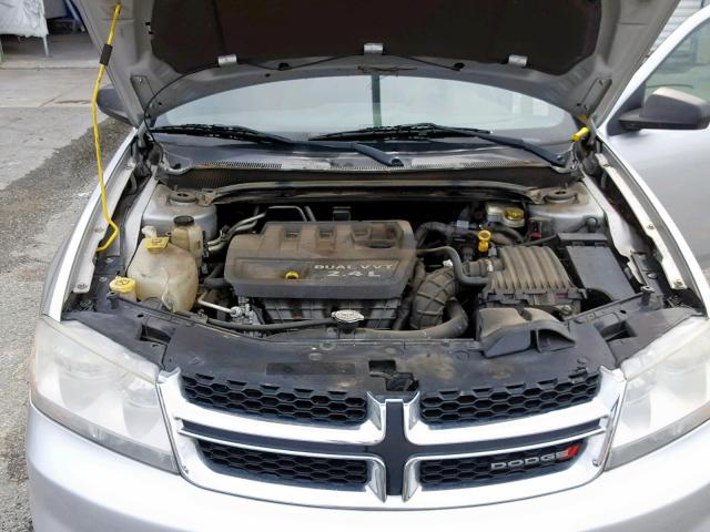 1B3BD4FB0BN541862 - 2011 DODGE AVENGER EX SILVER photo 7