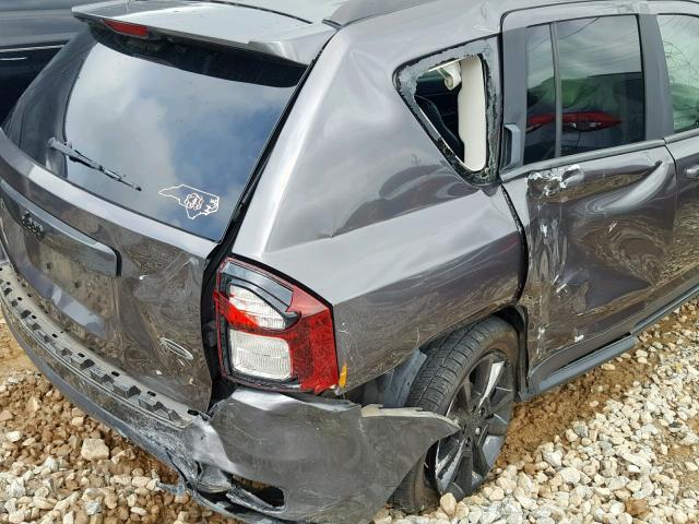 1C4NJCBA8FD344056 - 2015 JEEP COMPASS SP ნაცრისფერი ფოტო 9