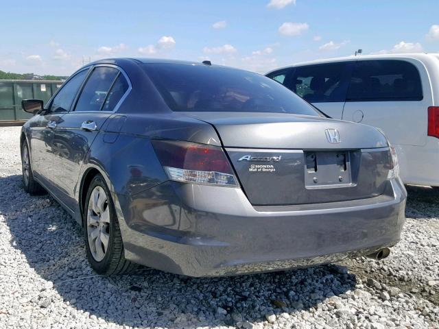 1HGCP26829A187395 - 2009 HONDA ACCORD EXL GRAY photo 3