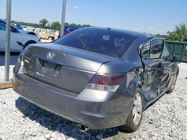 1HGCP26829A187395 - 2009 HONDA ACCORD EXL GRAY photo 4