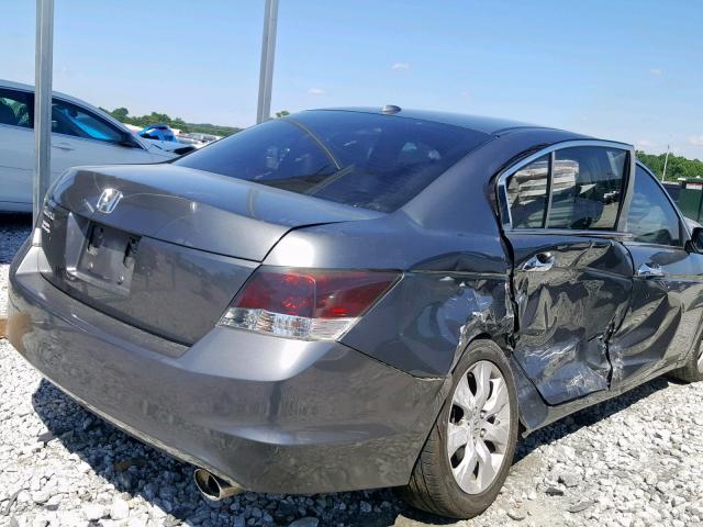 1HGCP26829A187395 - 2009 HONDA ACCORD EXL GRAY photo 9