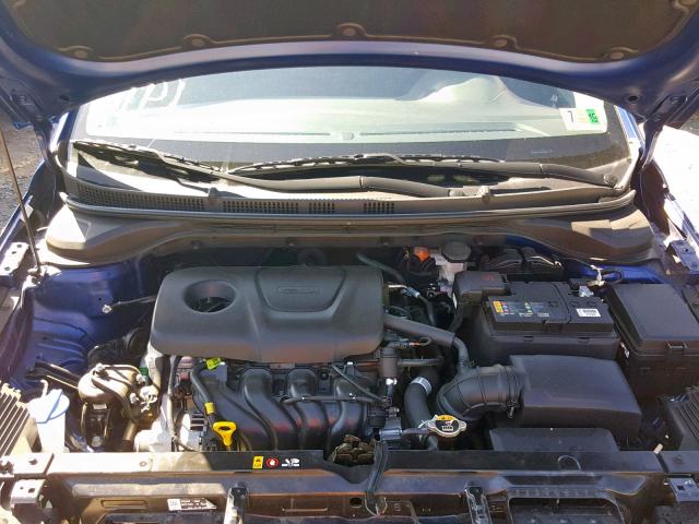 3KPC24A31JE033993 - 2018 HYUNDAI ACCENT SE BLUE photo 7