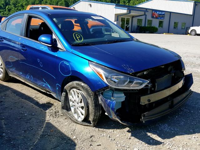 3KPC24A31JE033993 - 2018 HYUNDAI ACCENT SE BLUE photo 9