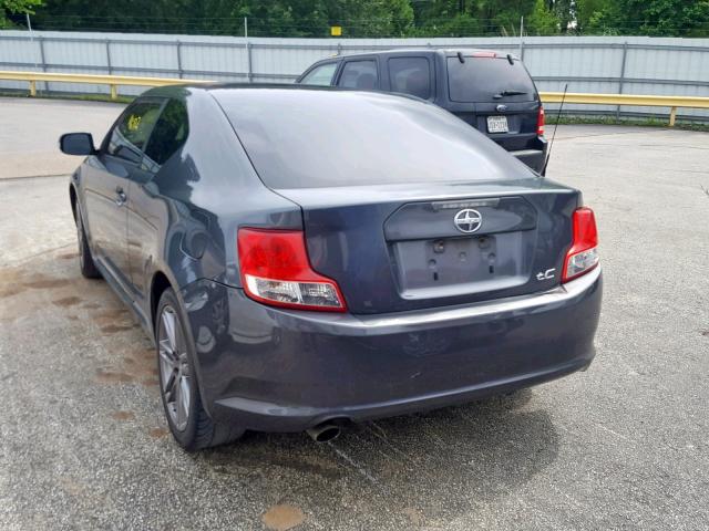 JTKJF5C75D3045862 - 2013 TOYOTA SCION TC ნაცრისფერი ფოტო 3