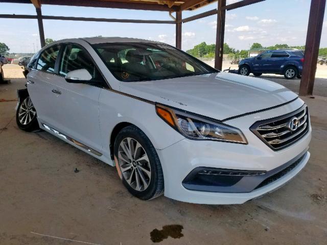 5NPE34AF3FH047980 - 2015 HYUNDAI SONATA SPO WHITE photo 1