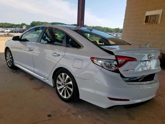 5NPE34AF3FH047980 - 2015 HYUNDAI SONATA SPO WHITE photo 3