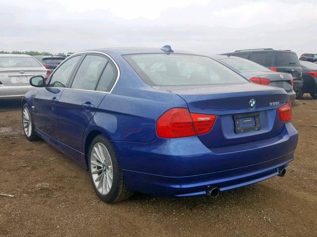 WBAPL5C5XBA919945 - 2011 BMW 335 XI BLUE photo 3