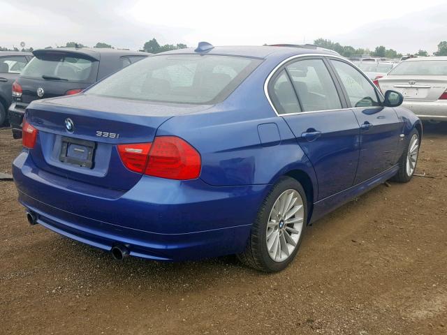 WBAPL5C5XBA919945 - 2011 BMW 335 XI BLUE photo 4