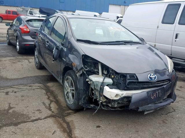 JTDKDTB32C1517613 - 2012 TOYOTA PRIUS C GRAY photo 1