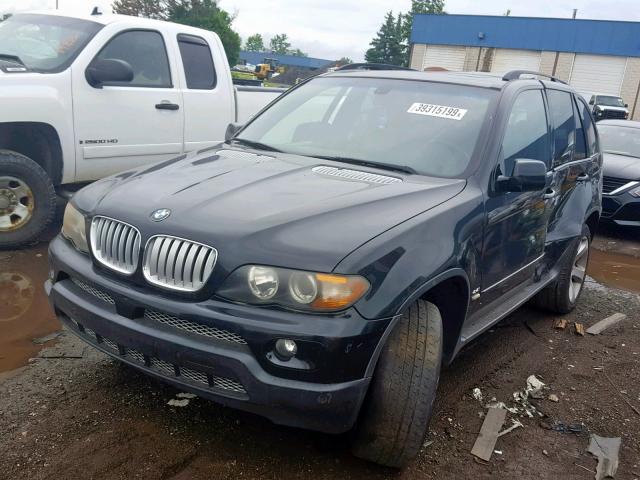 5UXFB53545LV10395 - 2005 BMW X5 4.4I BLACK photo 2