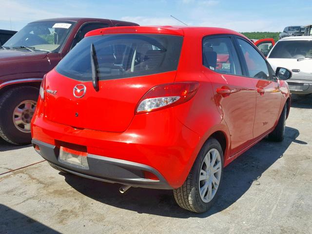 JM1DE1KY2E0176230 - 2014 MAZDA MAZDA2 SPO RED photo 4