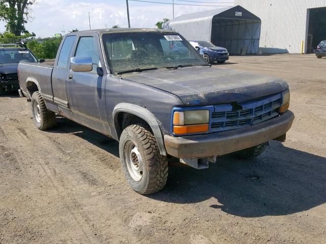 1B7GG23Y5PS262537 - 1993 DODGE DAKOTA BLUE photo 1