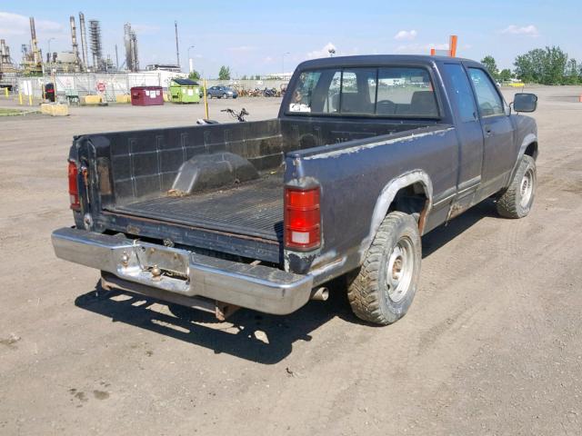 1B7GG23Y5PS262537 - 1993 DODGE DAKOTA BLUE photo 4