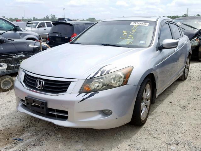 1HGCP36879A012999 - 2009 HONDA ACCORD EXL SILVER photo 2