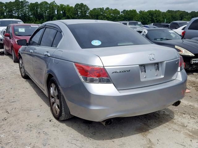 1HGCP36879A012999 - 2009 HONDA ACCORD EXL SILVER photo 3