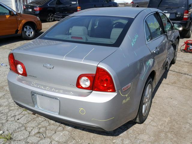 1G1ZG57B88F196813 - 2008 CHEVROLET MALIBU LS ვერცხლისფერი ფოტო 4