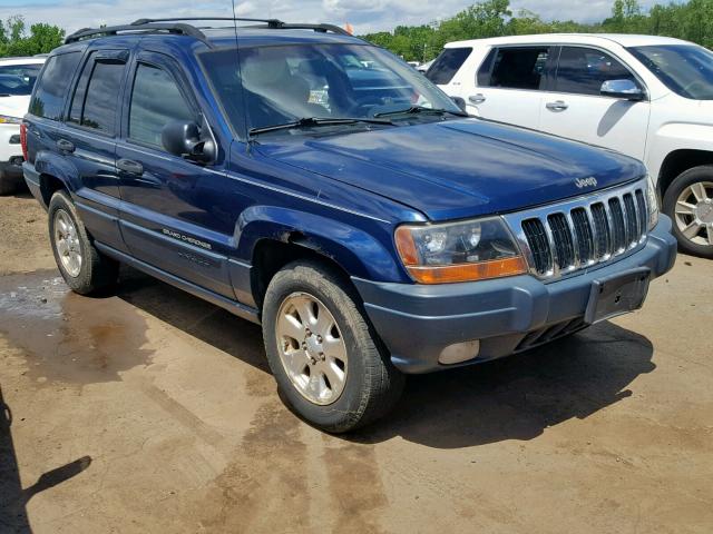 1J4GW48N11C539368 - 2001 JEEP GRAND CHER BLUE photo 1