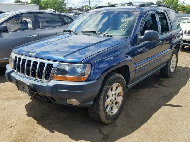 1J4GW48N11C539368 - 2001 JEEP GRAND CHER BLUE photo 2