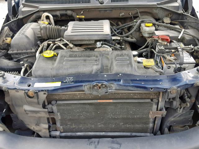 1B7HL38N52S578551 - 2002 DODGE DAKOTA QUA BLUE photo 7