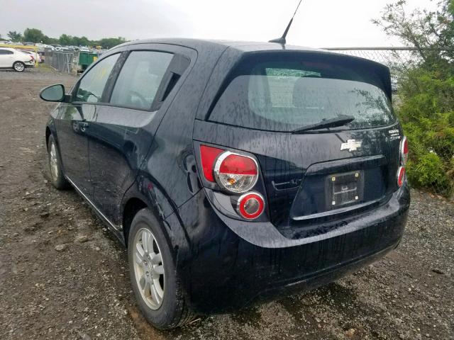 1G1JB6SH7C4193581 - 2012 CHEVROLET SONIC LS BLACK photo 3