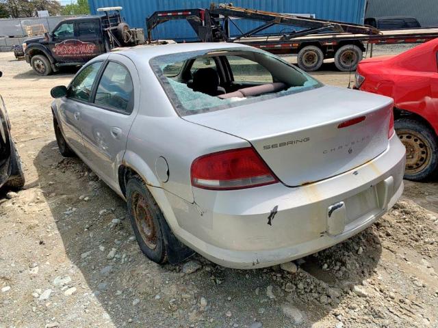 1C3EL46R12N180805 - 2002 CHRYSLER SEBRING LX GRAY photo 3