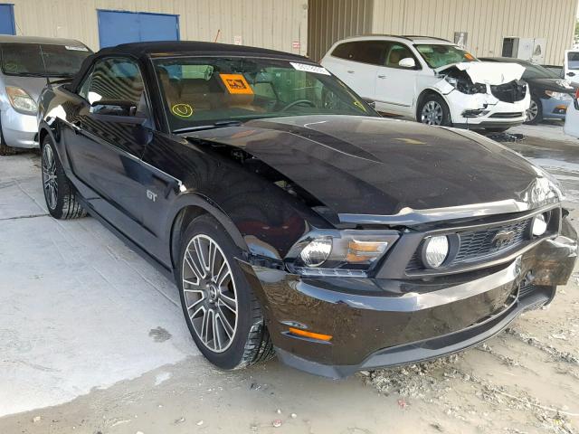 1ZVBP8FH8A5106228 - 2010 FORD MUSTANG GT BLACK photo 1