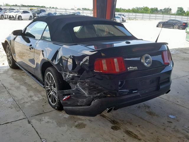 1ZVBP8FH8A5106228 - 2010 FORD MUSTANG GT BLACK photo 3