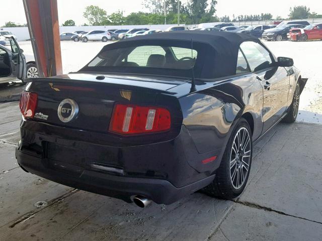 1ZVBP8FH8A5106228 - 2010 FORD MUSTANG GT BLACK photo 4