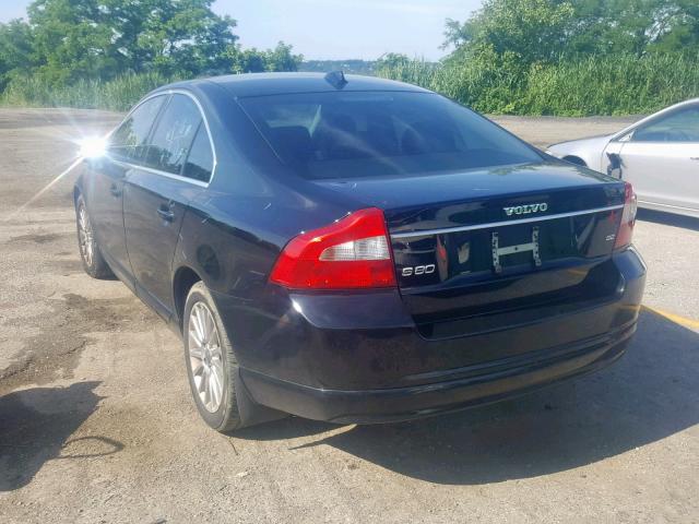 YV1AS982181054304 - 2008 VOLVO S80 3.2 BLACK photo 3