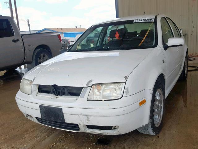 3VWSK69M92M105709 - 2002 VOLKSWAGEN JETTA GLS WHITE photo 2