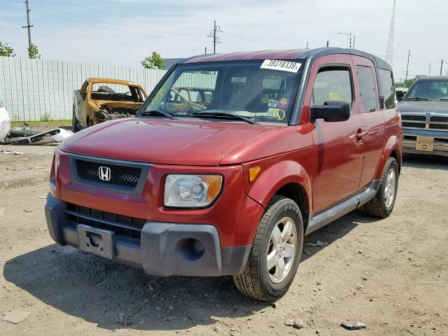 5J6YH28766L013202 - 2006 HONDA ELEMENT EX BURGUNDY photo 2