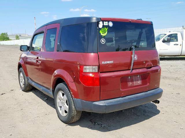 5J6YH28766L013202 - 2006 HONDA ELEMENT EX BURGUNDY photo 3