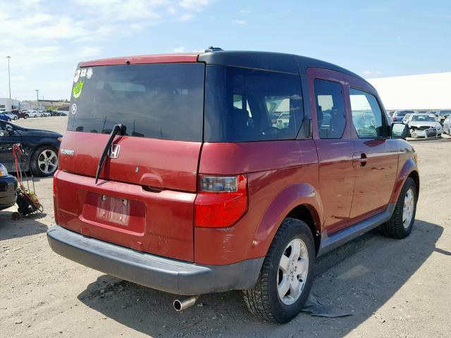 5J6YH28766L013202 - 2006 HONDA ELEMENT EX BURGUNDY photo 4